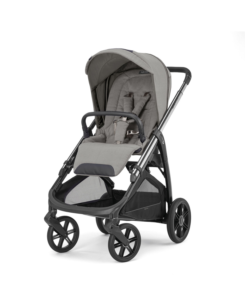 Passeggino aptica telaio litio black colore platinum grey - inglesina