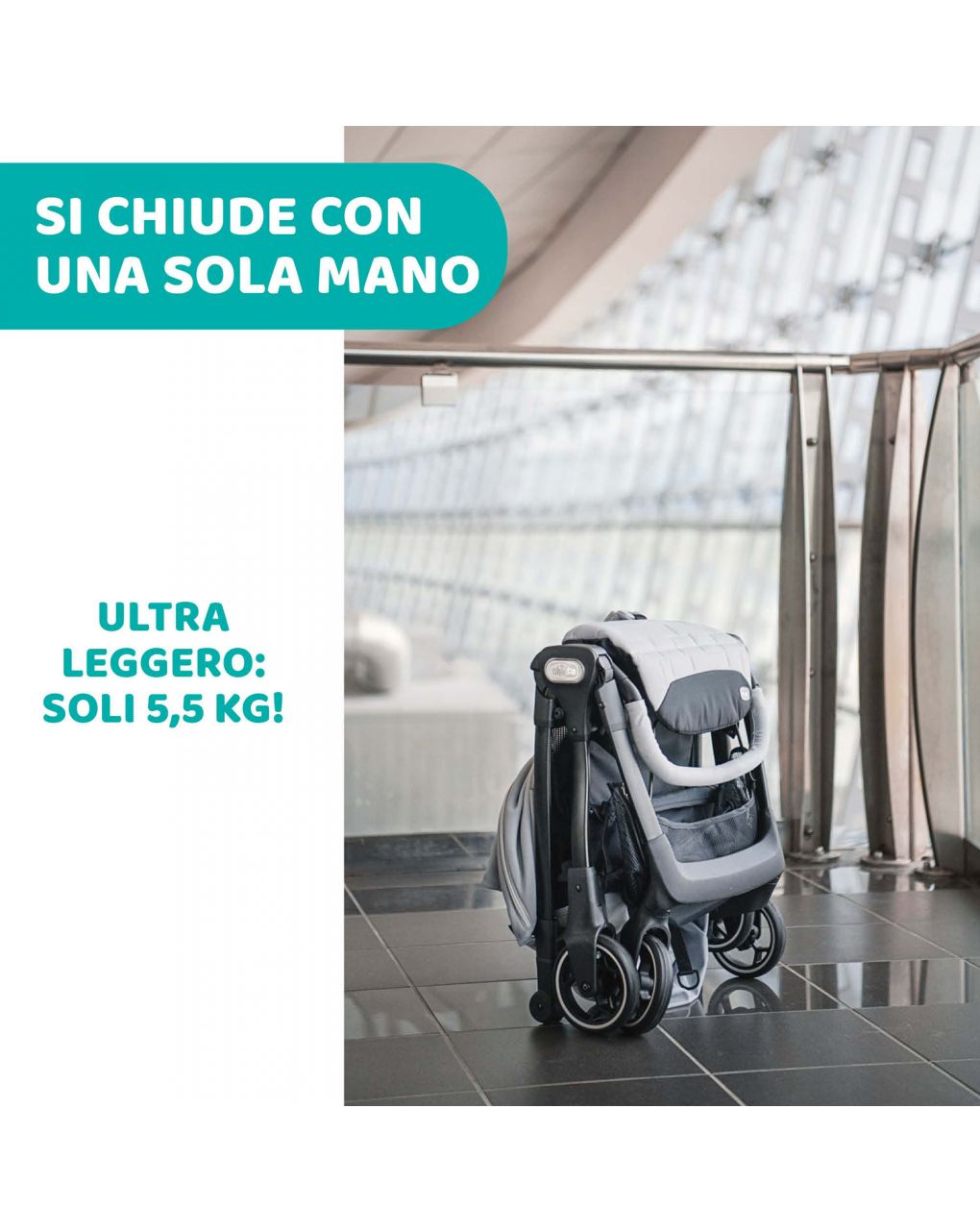 Passeggino chicco we black - chicco