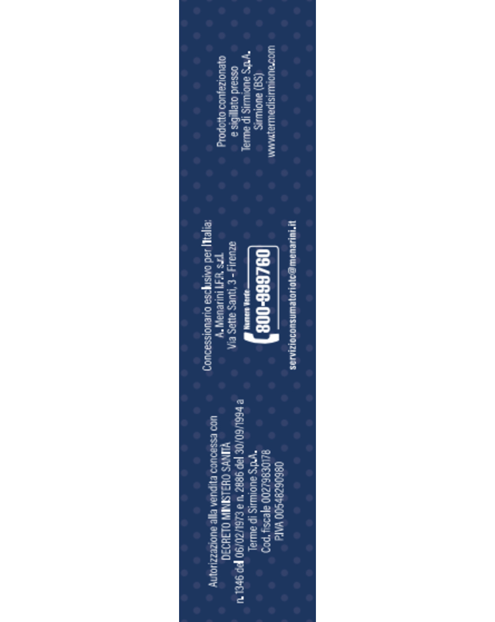 Flaconcini monodose (x6) con erogatore spray kids - acqua di sirmione