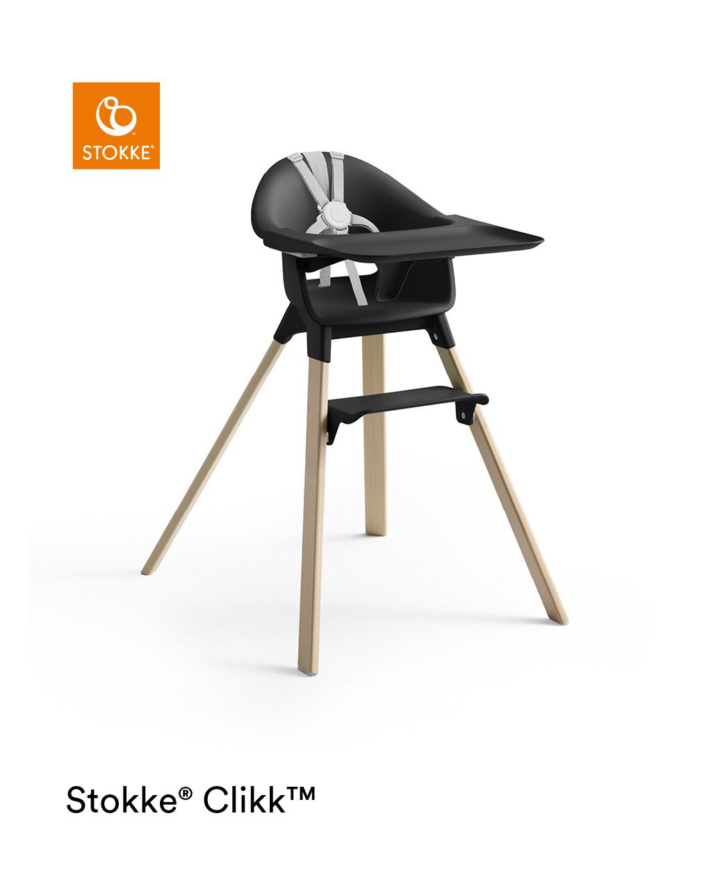 Stokke® clikk™ high chair - black natural