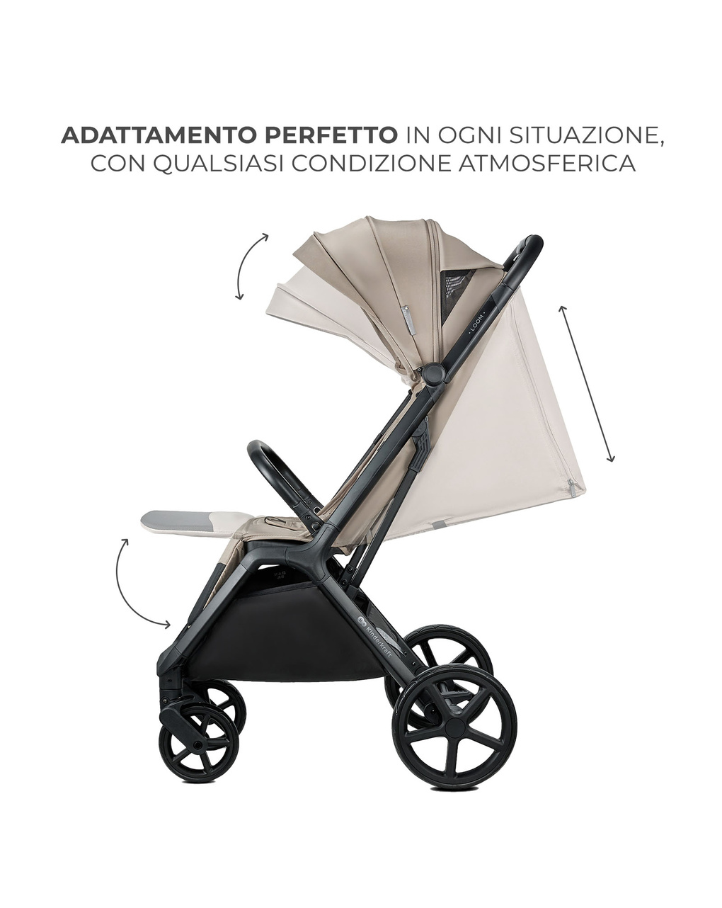 Passeggino leggero loom linen beige - kinderkraft