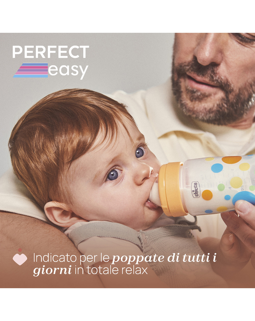 Biberon perfect easy 150ml in plastica verde - chicco