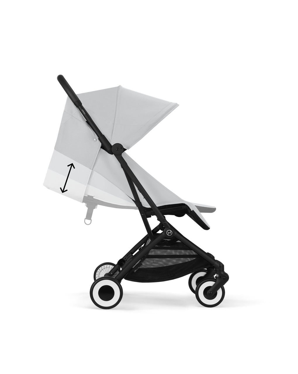 Passeggino orfeo blk fog grey light grey - cybex