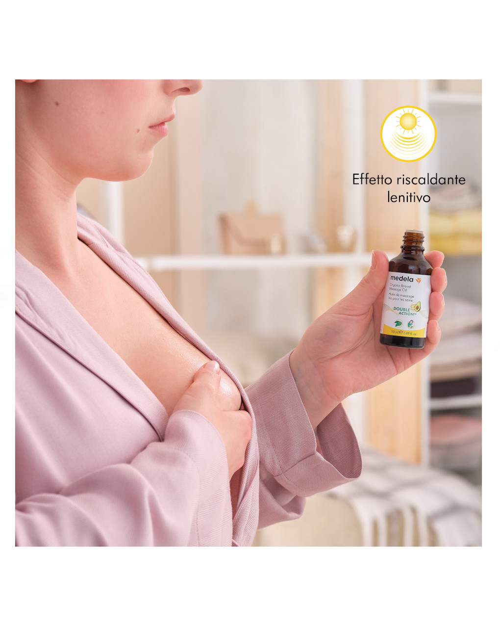 Olio bio per massaggio seno 50 ml - medela