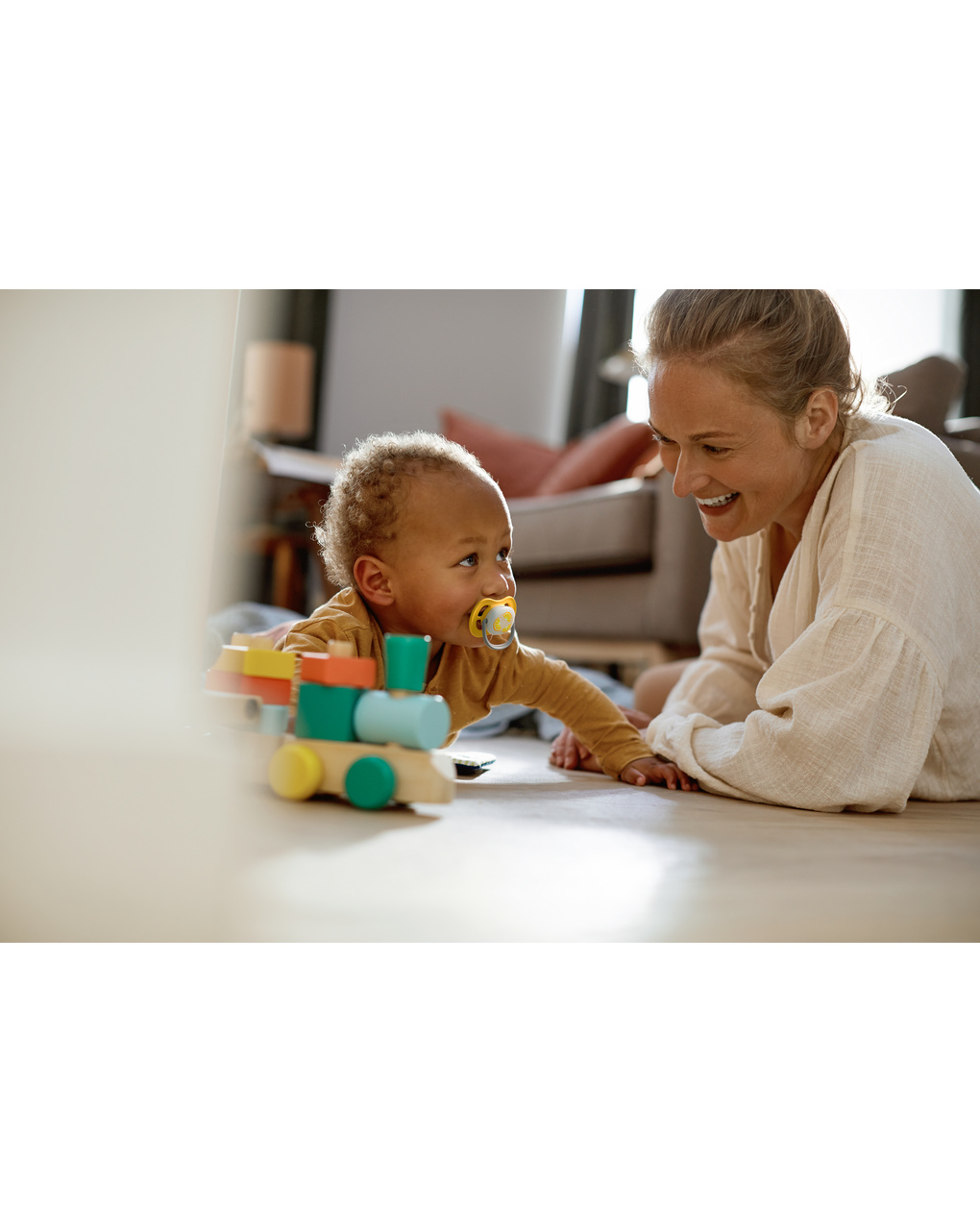 2 ciucci ultra air collection 6-18 mesi decorazione limone/arancia - philips avent