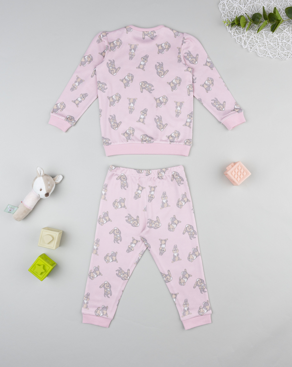 Pigiama fepato bimba rosa tippete