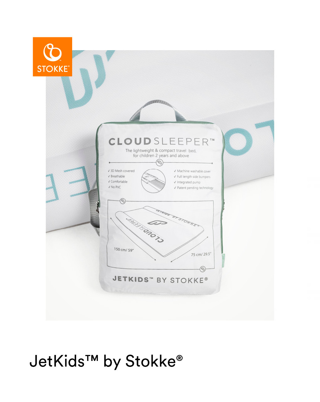 Letto gonfiabile per bambini cloudsleeper™ jetkids™ - stokke®
