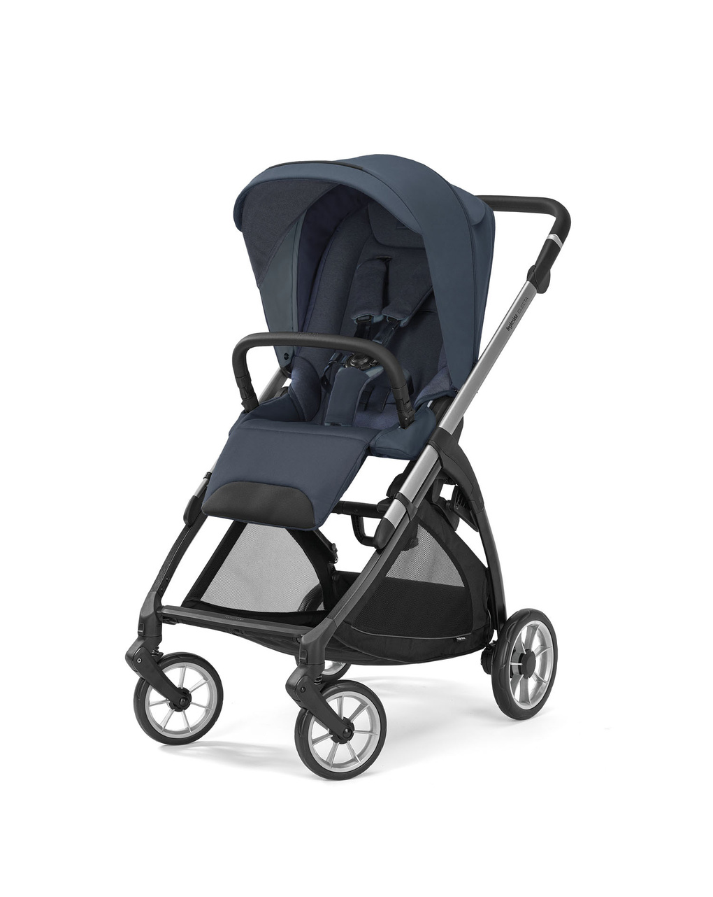 Passeggino electa telaio silver black colore hudson blue - inglesina