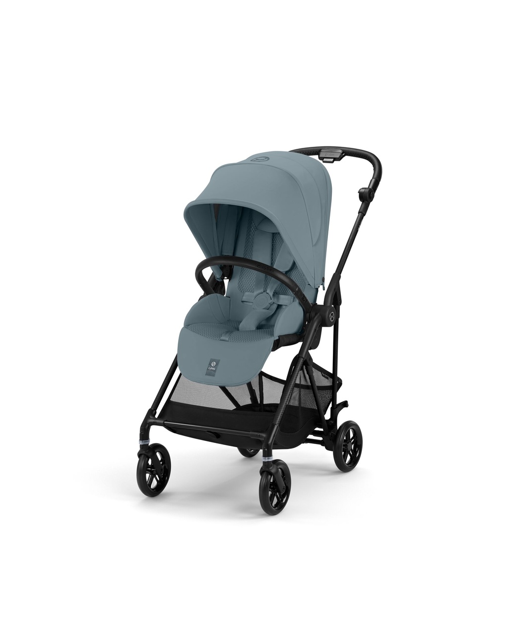 Passeggino melio carbon b/stormy blue-light blue - cybex