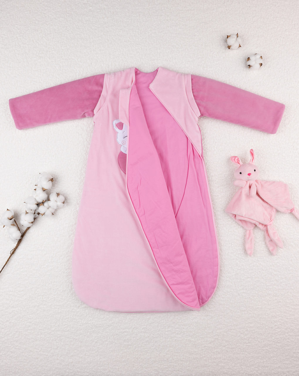 Sacco nanna maniche removibili neonata - tog 3,5