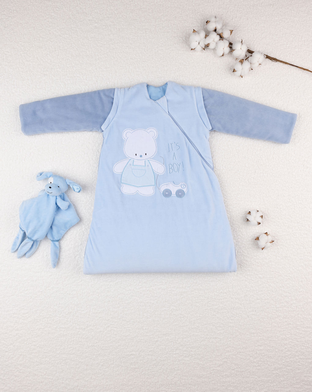 Sacco nanna neonato maniche removibili - tog 3,5