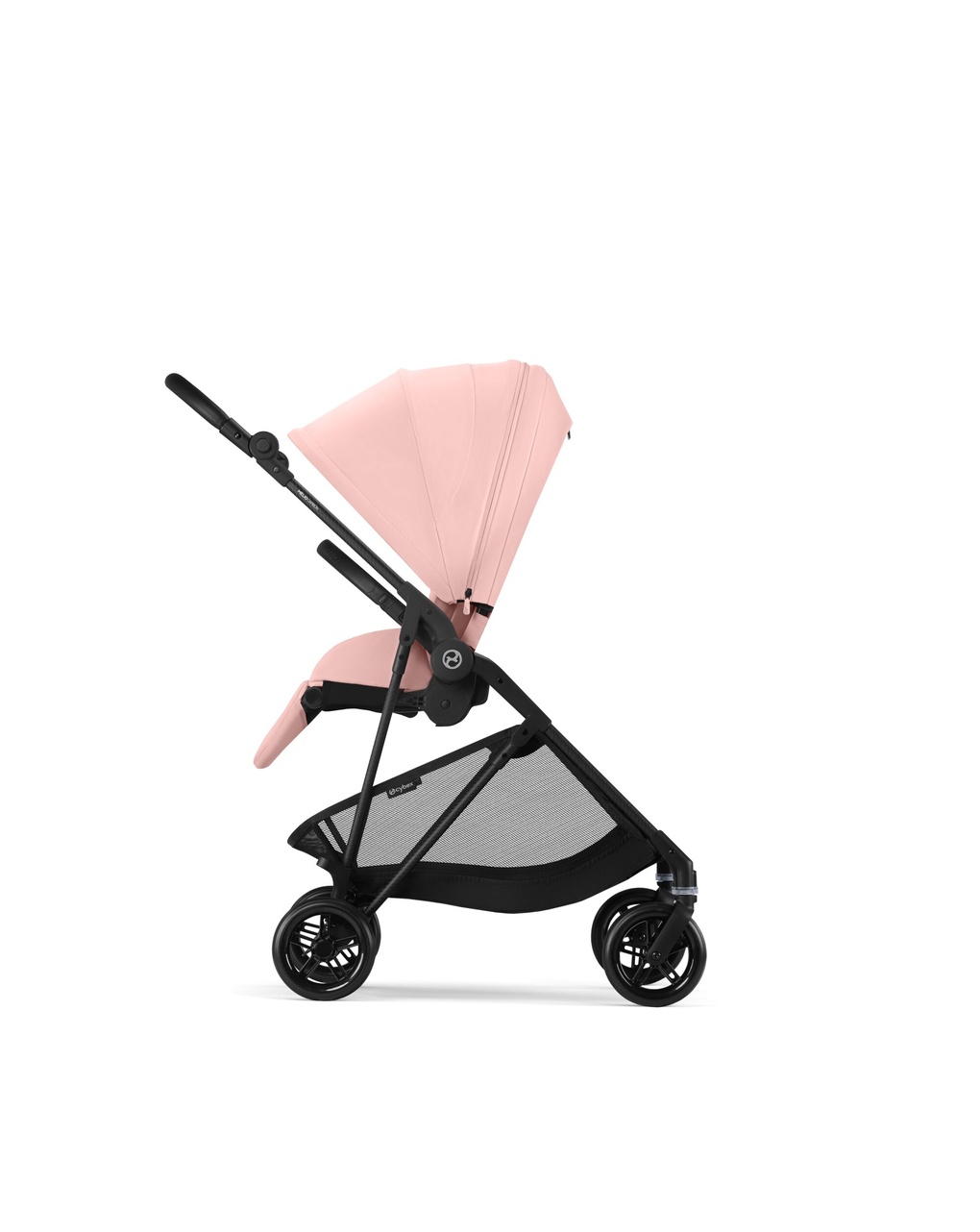 Passeggino melio carbon b/candy pink-light pink - cybex