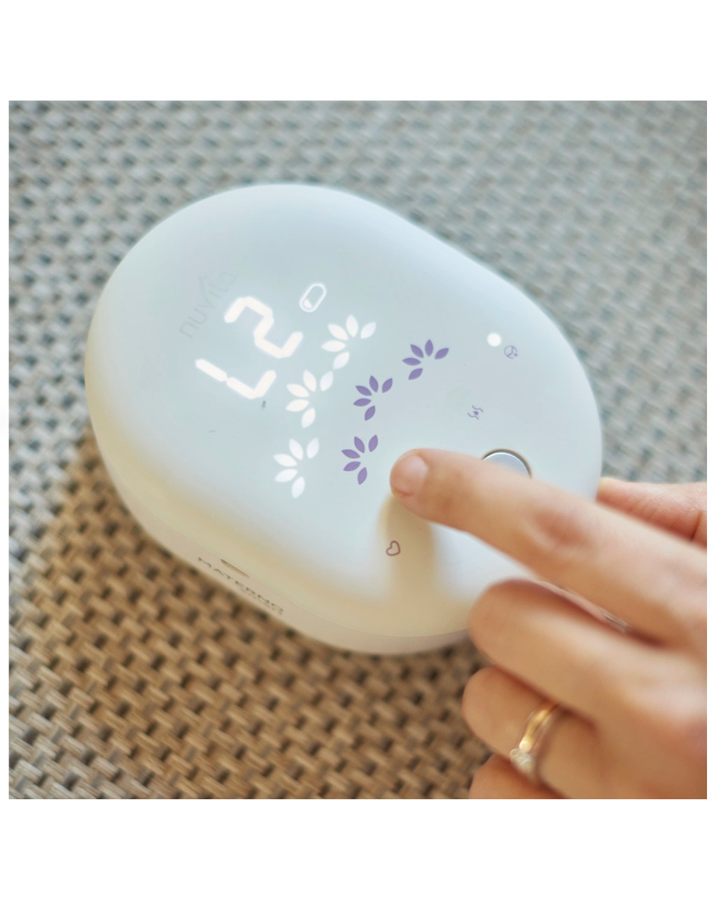 Tiralatte elettrico a 3 fasi - materno smart 1287x - con coppa per il seno intercambiabile - nuvita