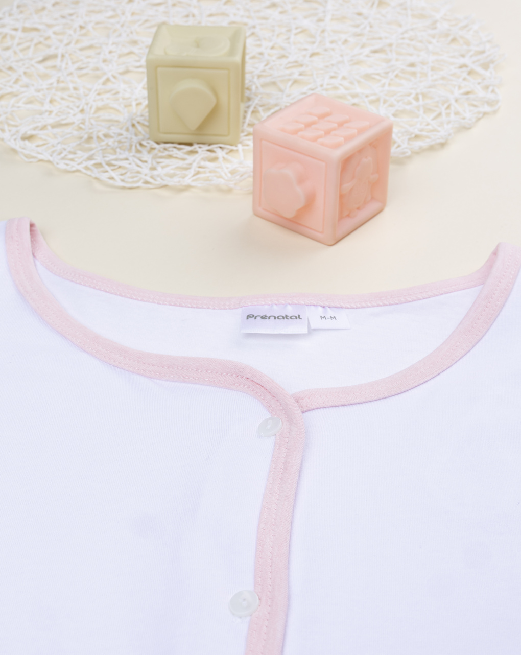 Camicia parto maniche corte rosa