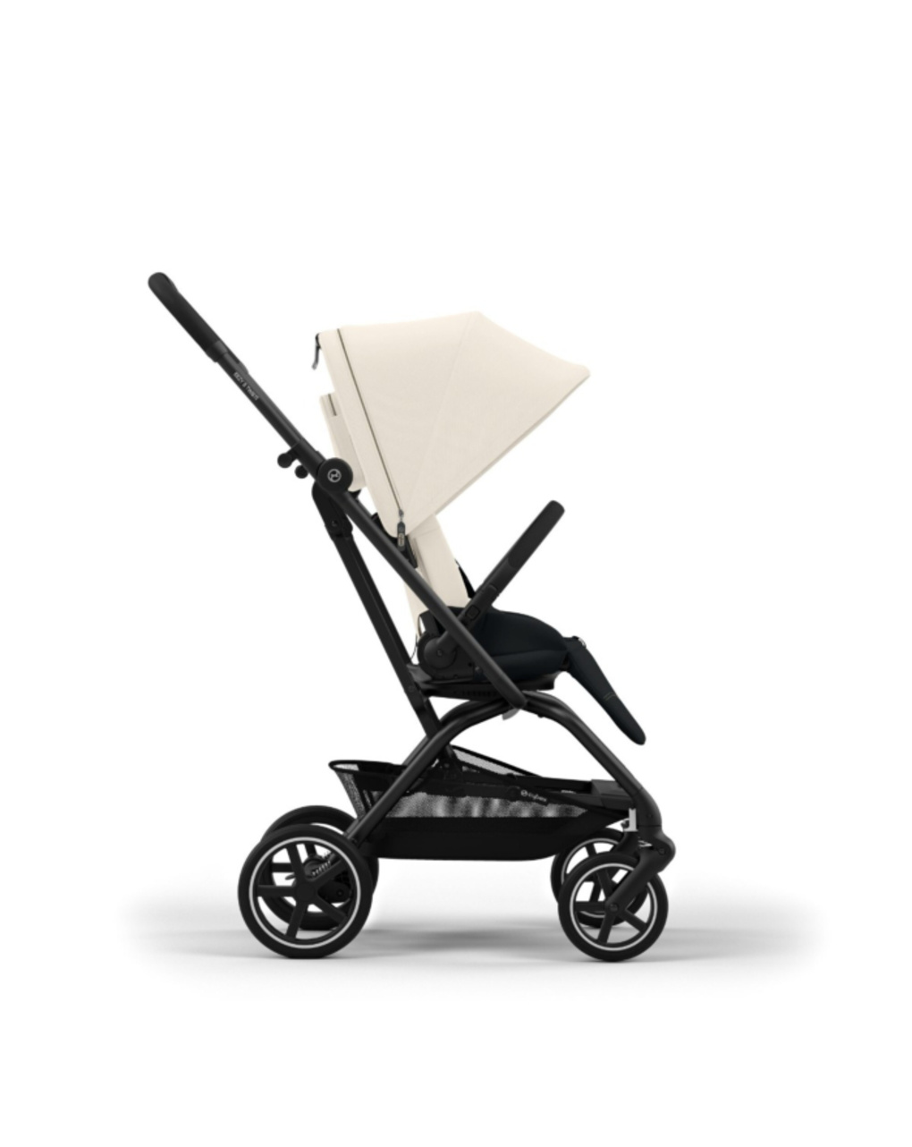 Passeggino eezy s twist+ 2 blk canvas white - cybex gold