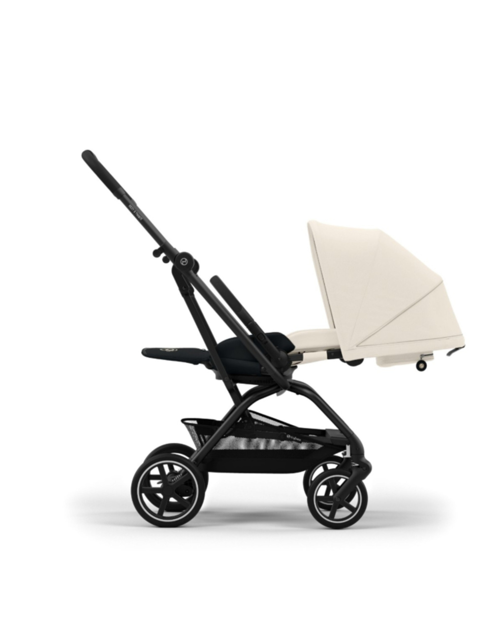 Passeggino eezy s twist+ 2 blk canvas white - cybex gold