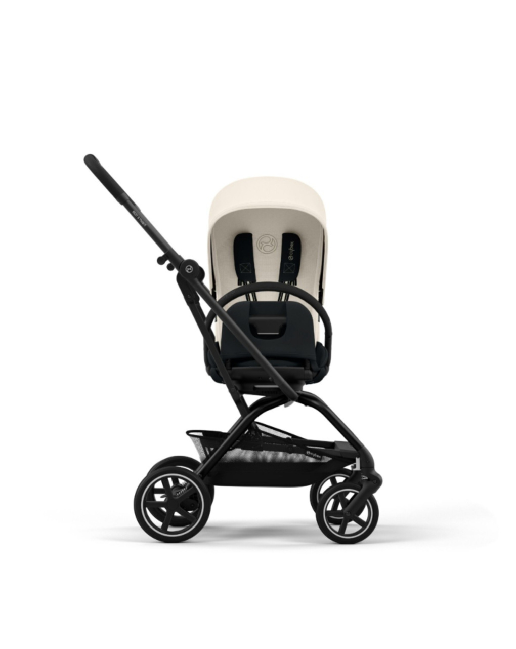 Passeggino eezy s twist+ 2 blk canvas white - cybex gold