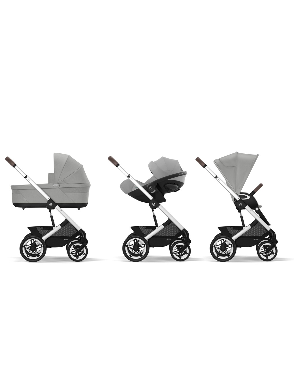 Passeggino talos s lux slv stone grey mid grey - cybex
