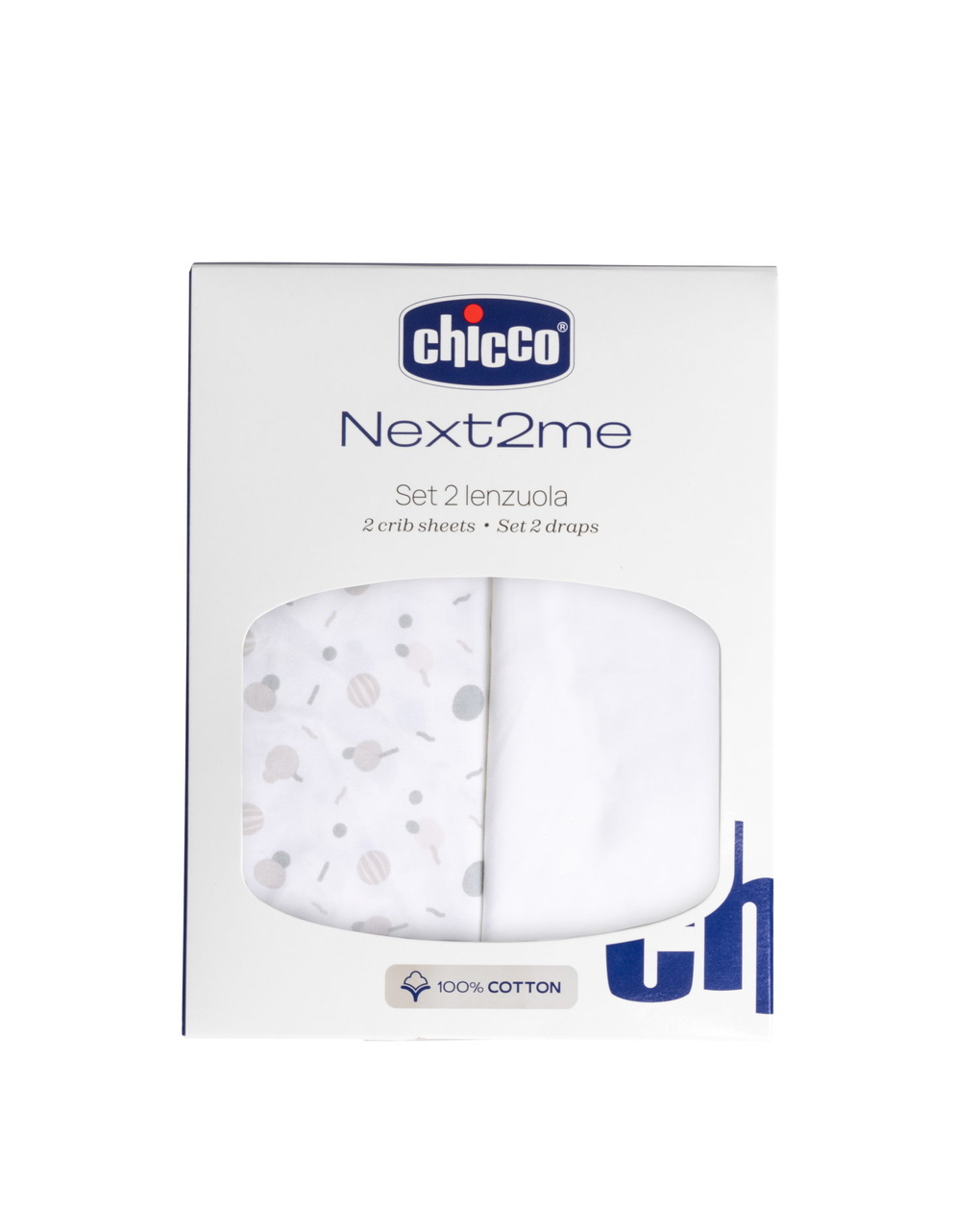 Set 2 lenzuola next2me - confetti