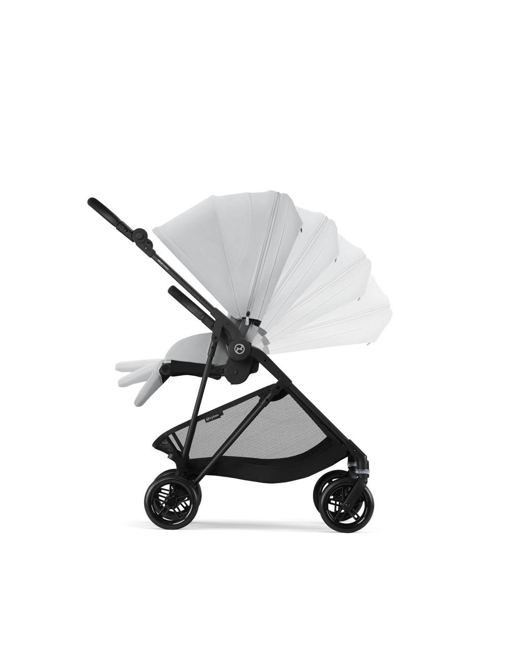 Passeggino melio carbon b/fog grey-light grey - cybex