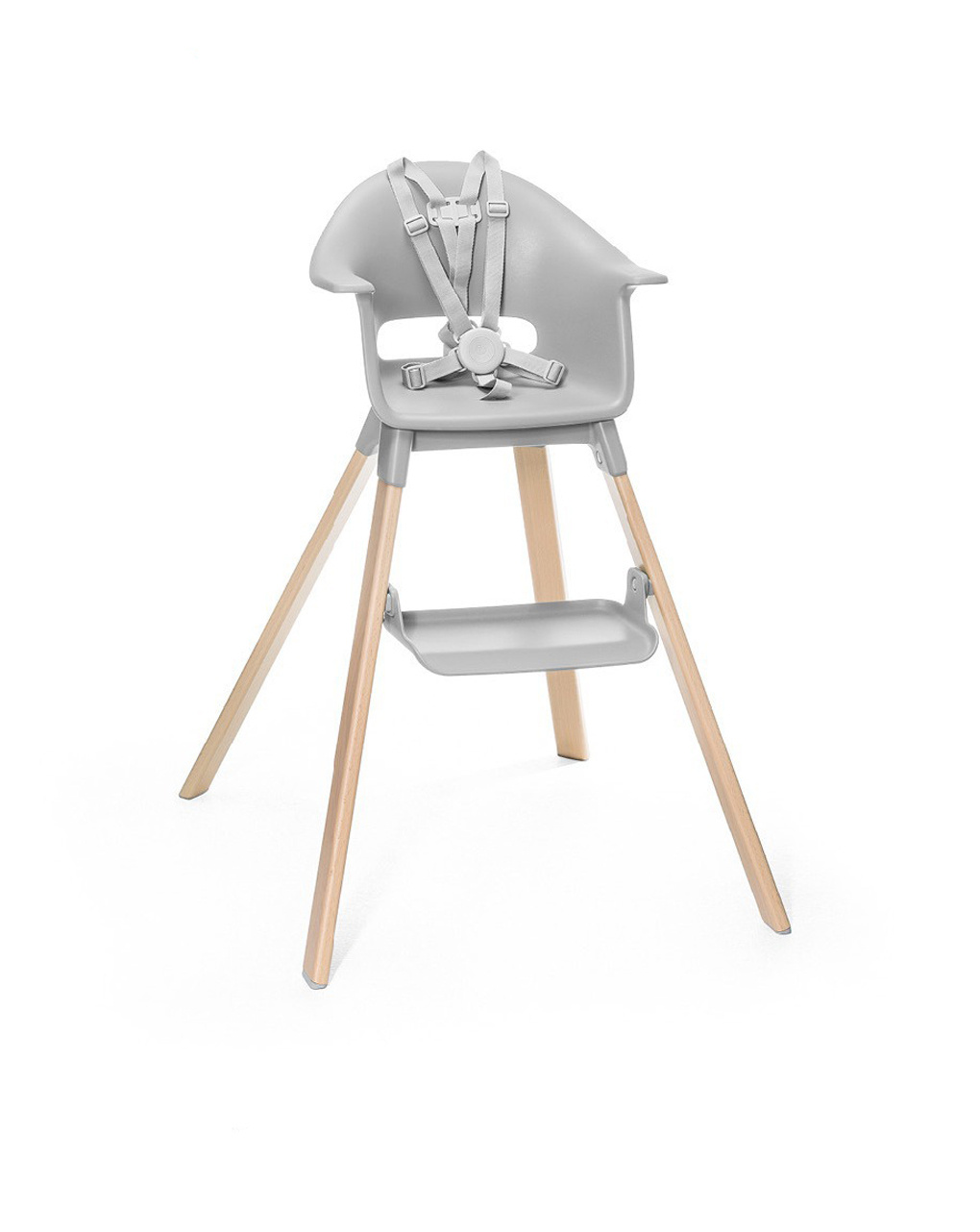 Seggiolone clikk™, cloud grey -  stokke