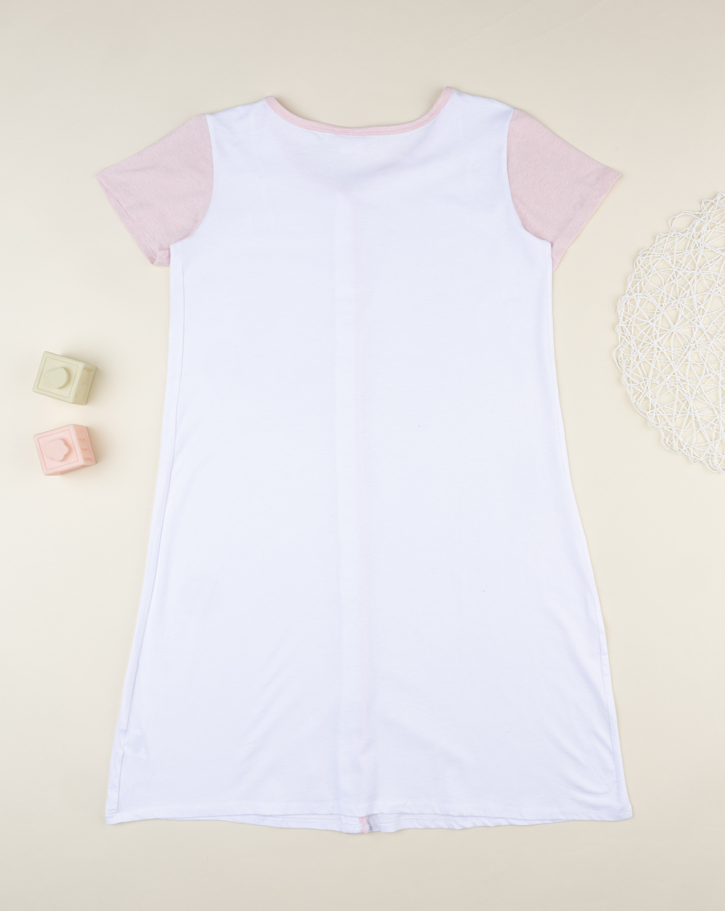 Camicia parto maniche corte rosa