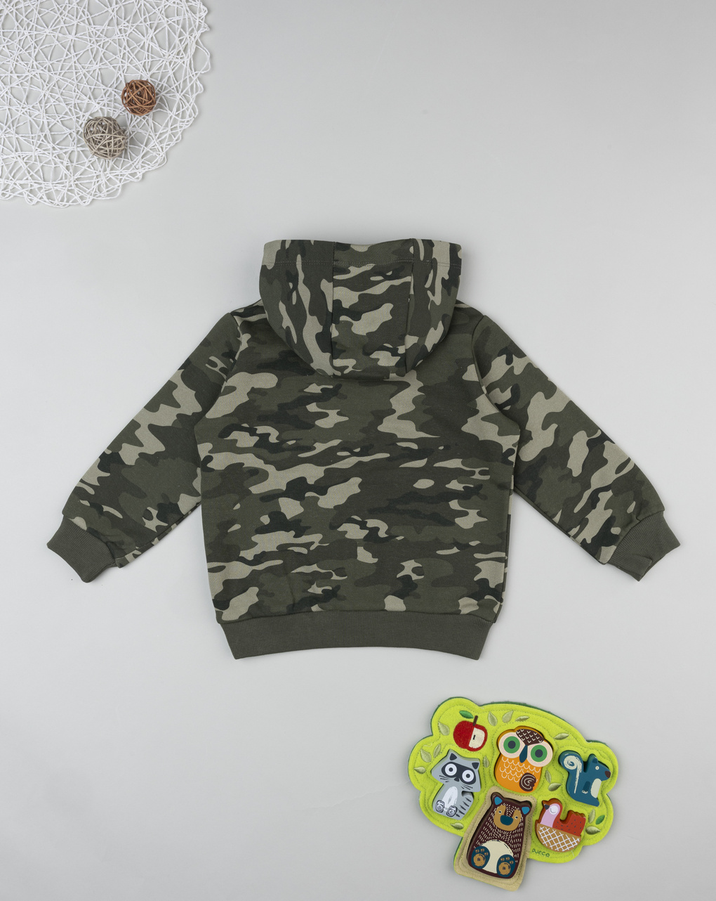Felpa camouflage bambino