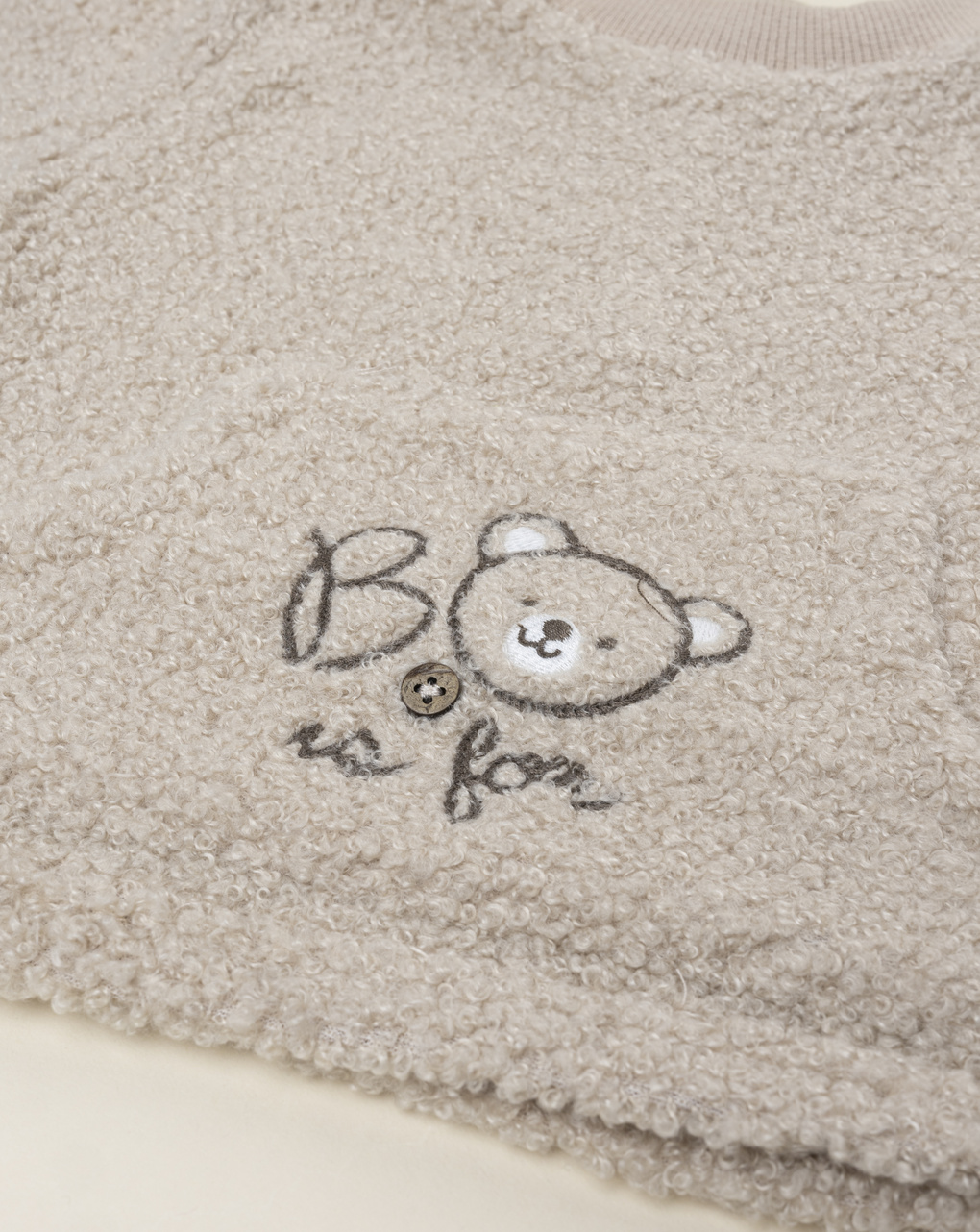 Maglia neonato effetto peluches