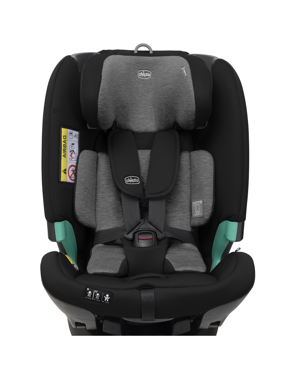 Seggiolino fulseat 360 black satin 61-150cm - chicco