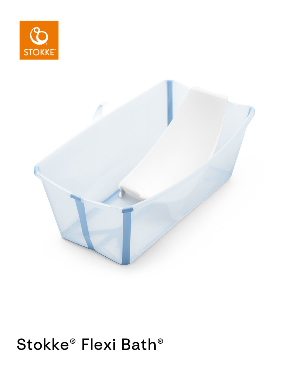 Vaschetta pieghevole flexi bath® ocean blue - stokke®