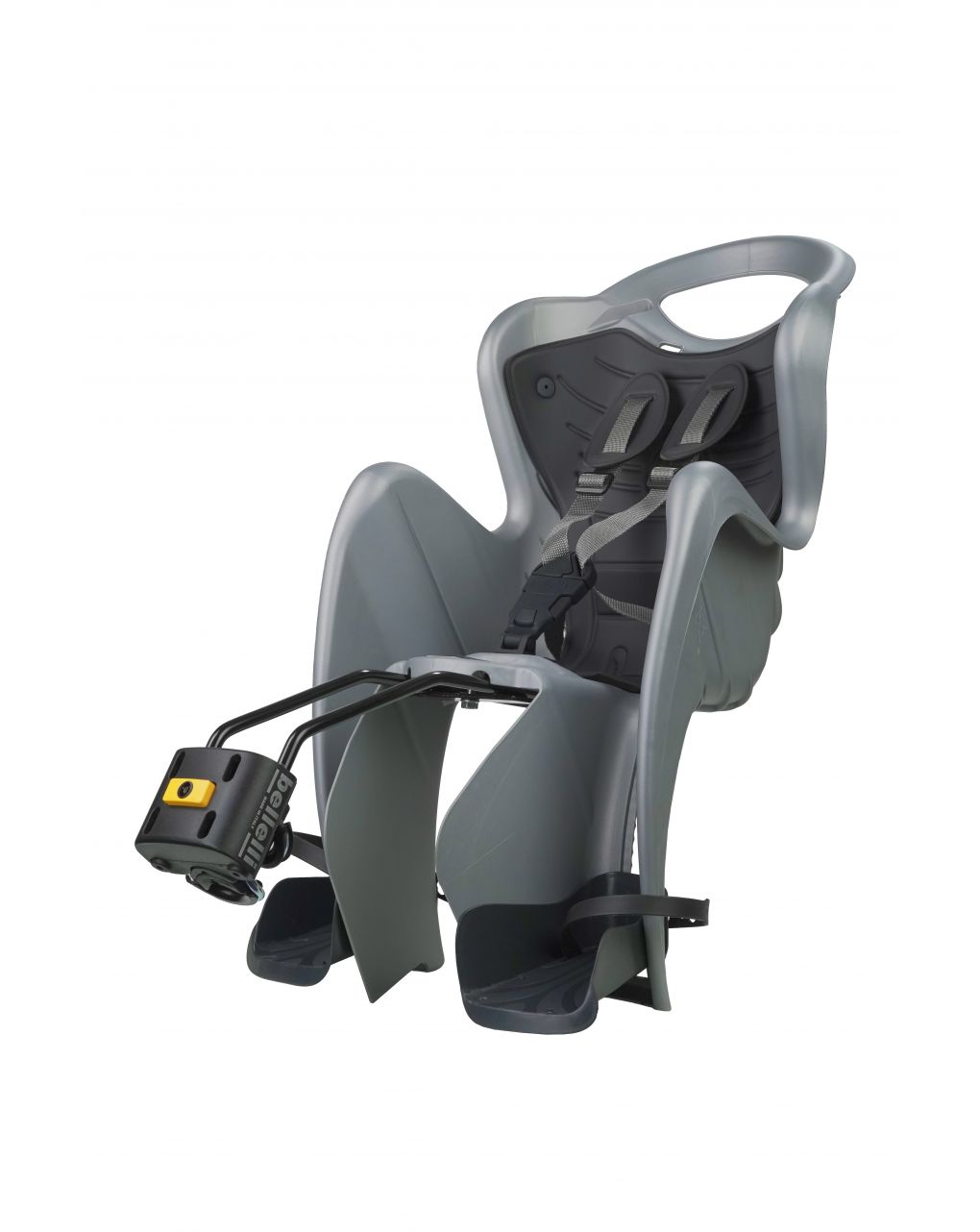 Seggiolino bici posteriore mr fox frame silver luxe - bellelli