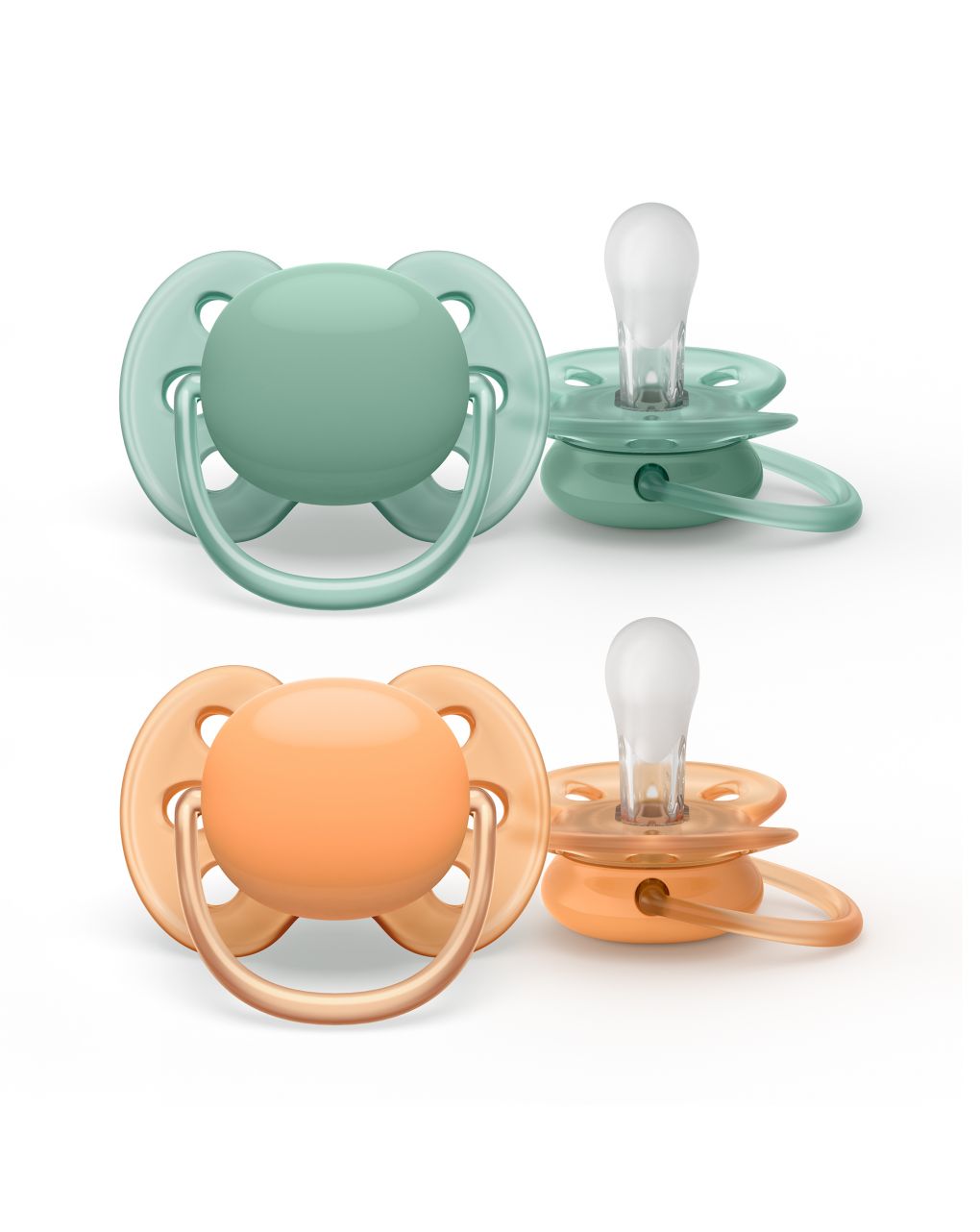 2 succhietti ultra soft 0-6m neutro - philips avent