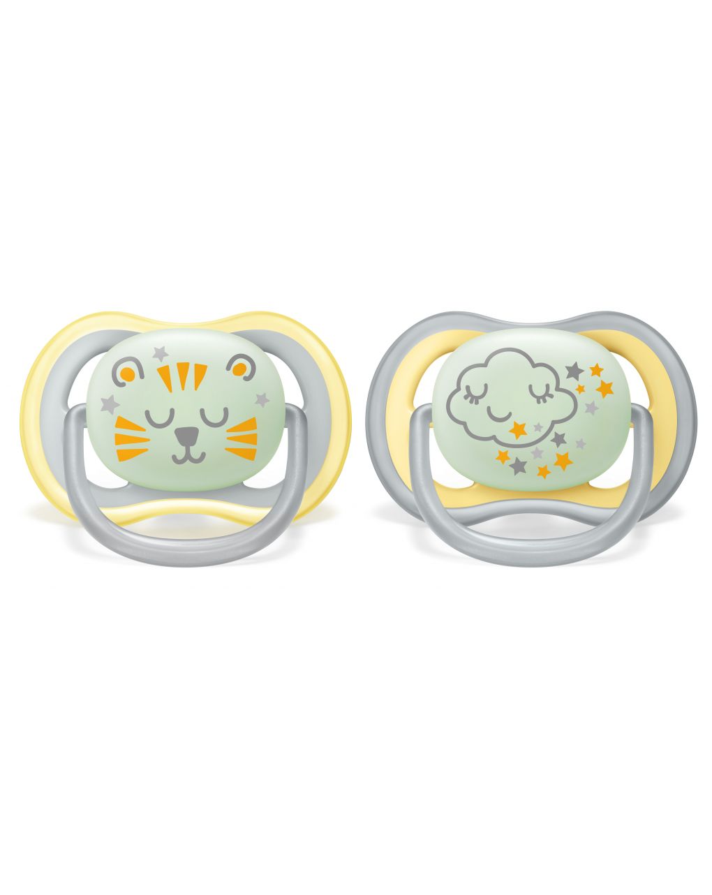 2 succhietti ultra air night 18m+ neutro - philips avent