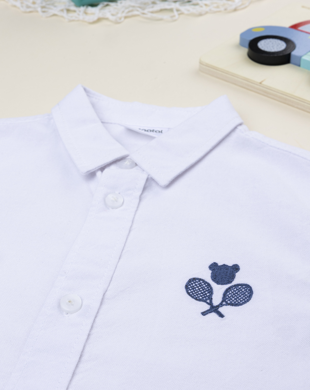 Camicia bianca bimbo ricamo