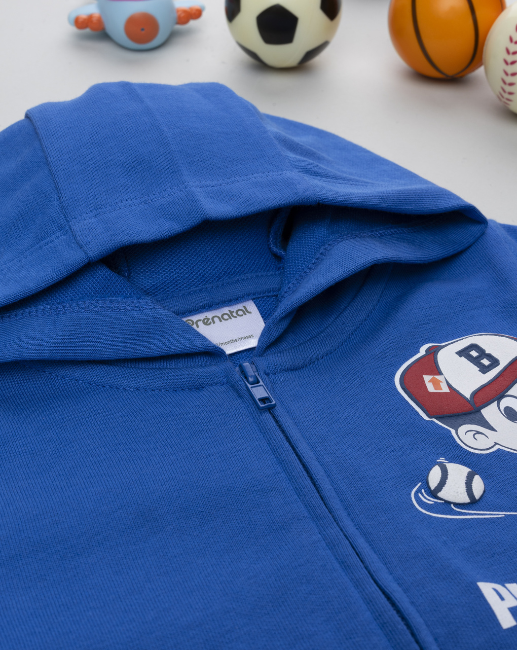 Felpa bimbo blu stampata