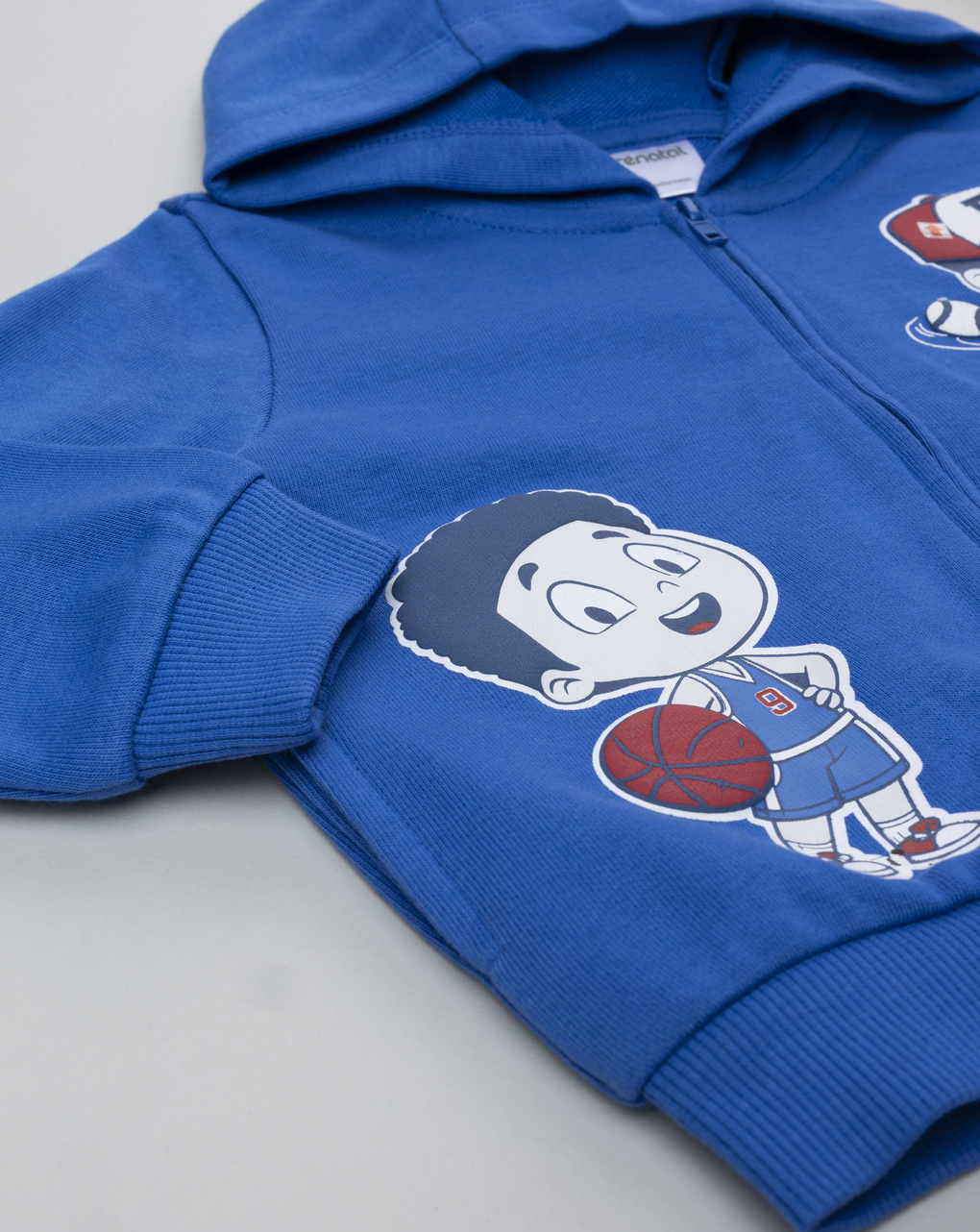 Felpa bimbo blu stampata