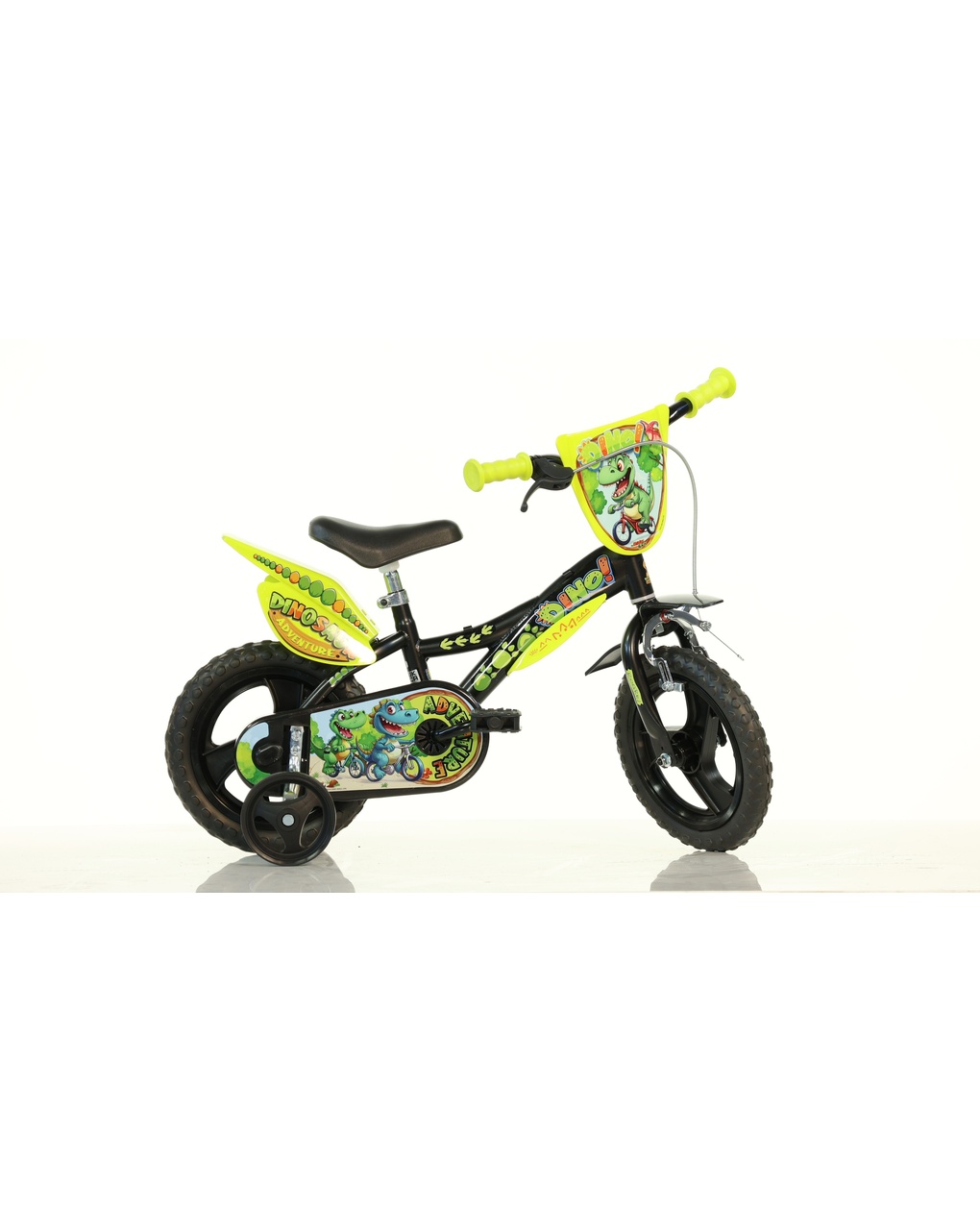 Bicicletta 10 pollici dinosaur con stabilizzatori – dino bikes