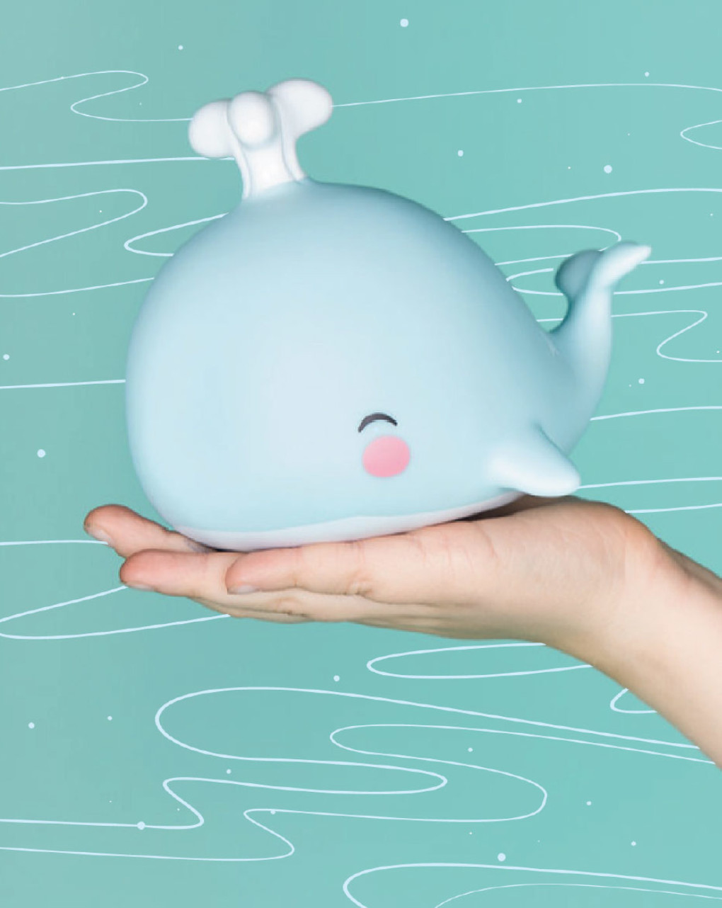 Luce piccola a led - balenottera - a little lovely company