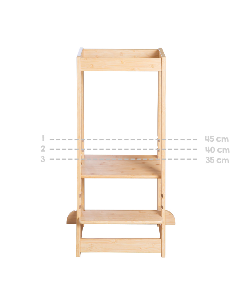 Torre montessoriana bamboo naturale - italbaby
