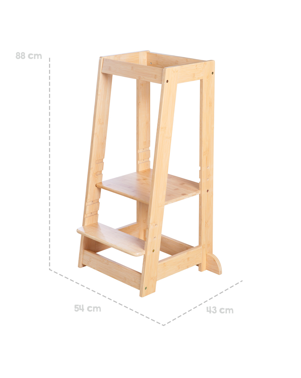 Torre montessoriana bamboo naturale - italbaby