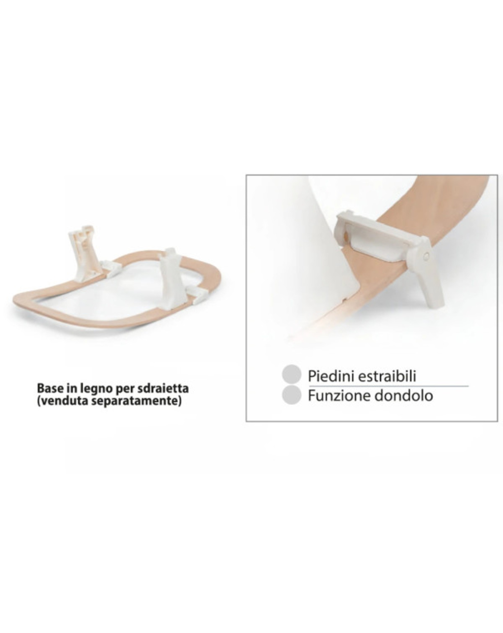 Seggiolone pappa con sdraietta 2 in 1 kidsmenu sand - foppapedretti