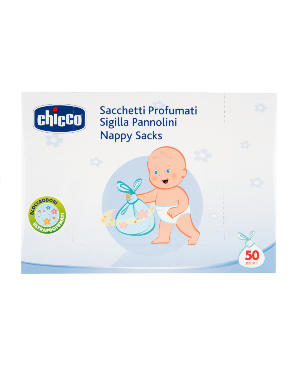 Sacchetti profumati sigilla pannolini 50 pezzi - chicco