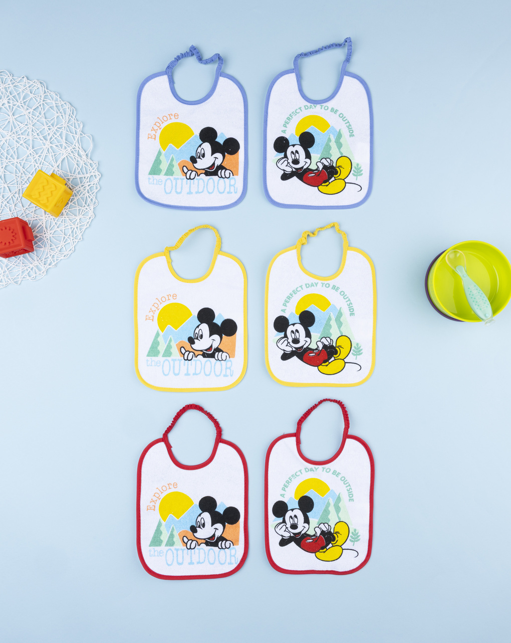 Pack 6 bavaglini grandi disney topolino