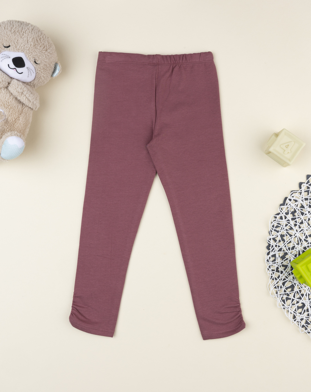 Leggings bambina rosa antico orsetti