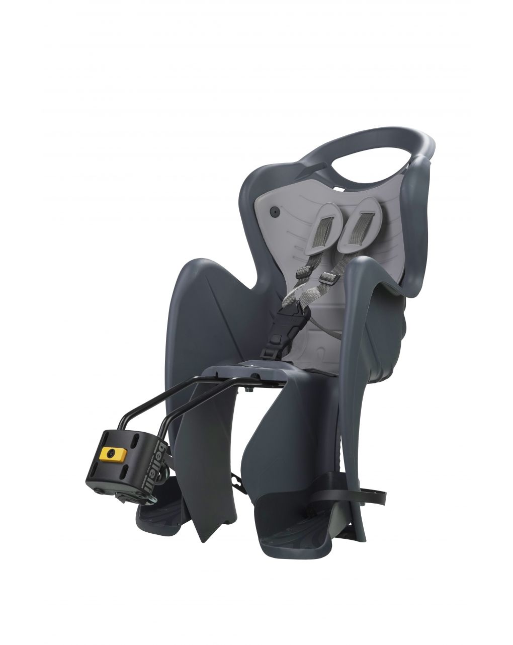 Seggiolino bici posteriore mr fox frame dark grey luxe - bellelli