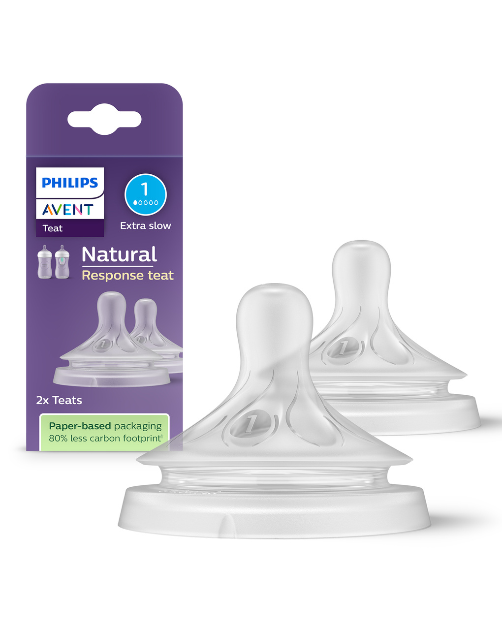 Tettarella natural response flusso 1 (extra-lento). età consigliata: dalla nascita. 2pz scy961/02 tettraelle per biberon - philips avent