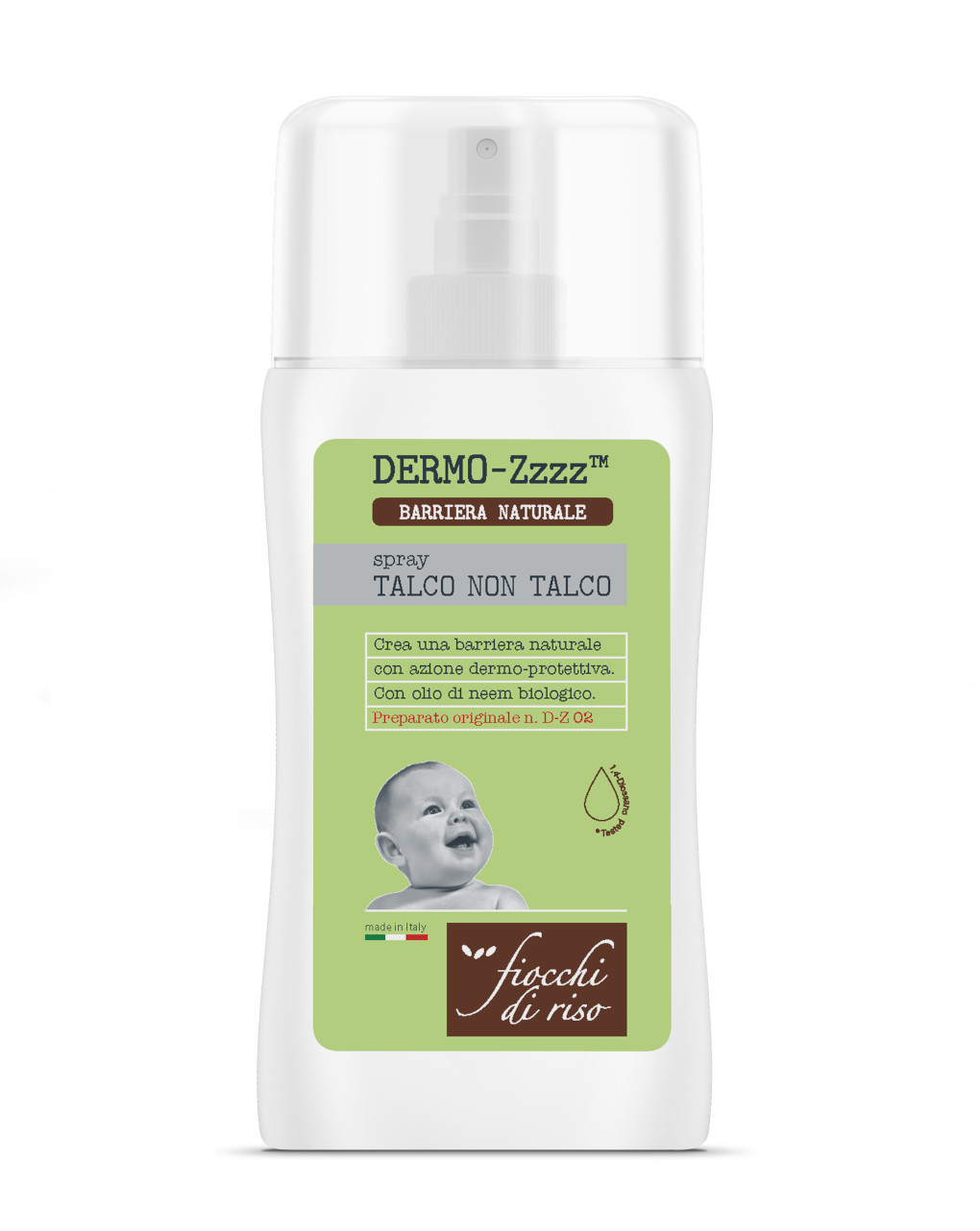 Spray talco non talco 100ml - fiocchi di riso