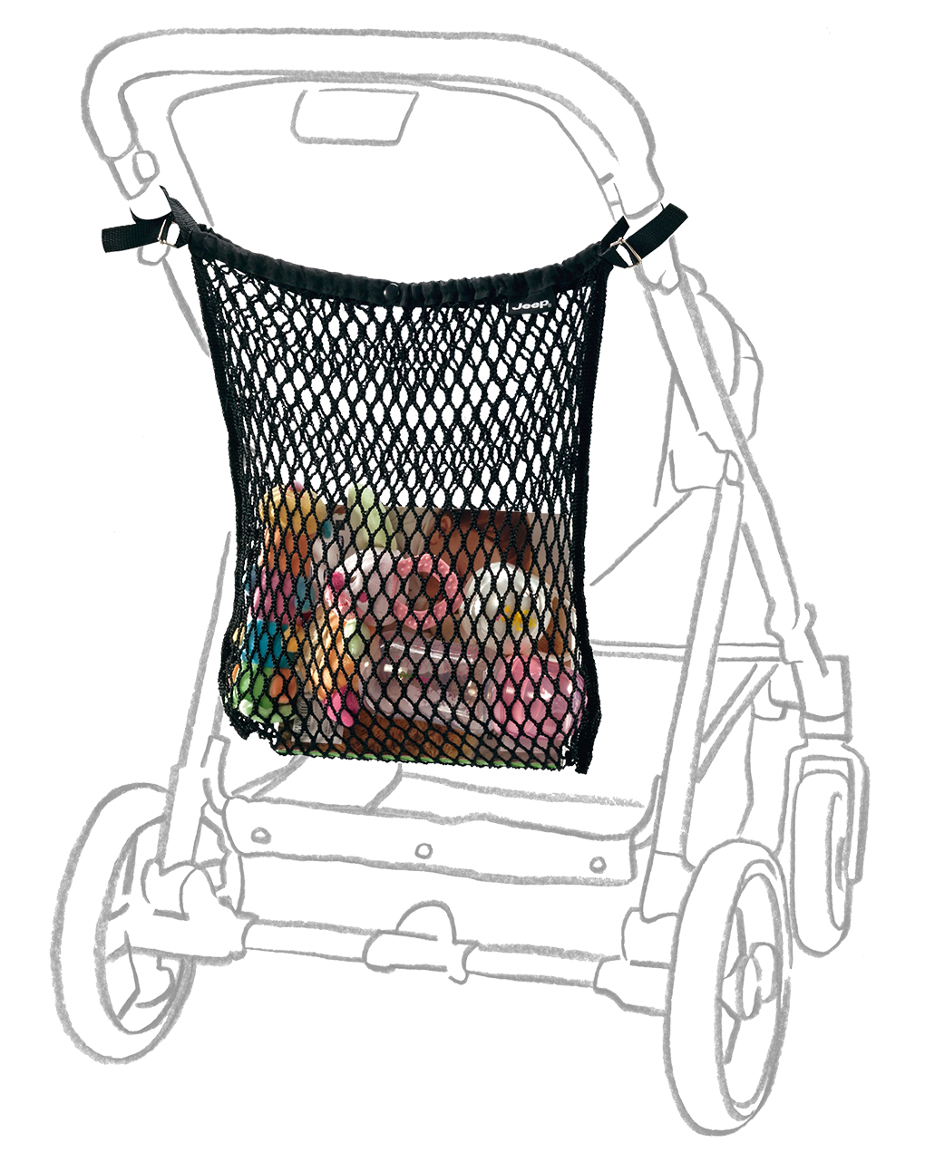 Borsa rete passeggino - giordani