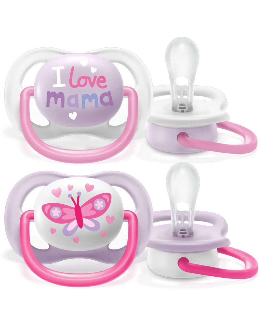 Succhietti ultra air collection 0-6m femmina 2 pz - philips avent