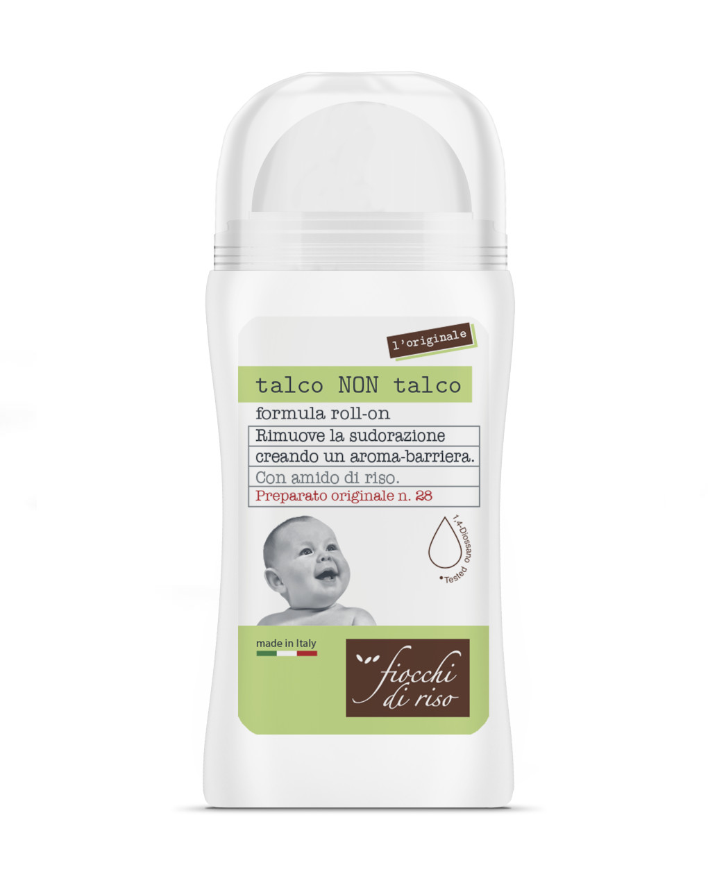 Roll-on talco non talco 60ml - fiocchi di riso